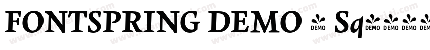FONTSPRING DEMO - Sq字体转换